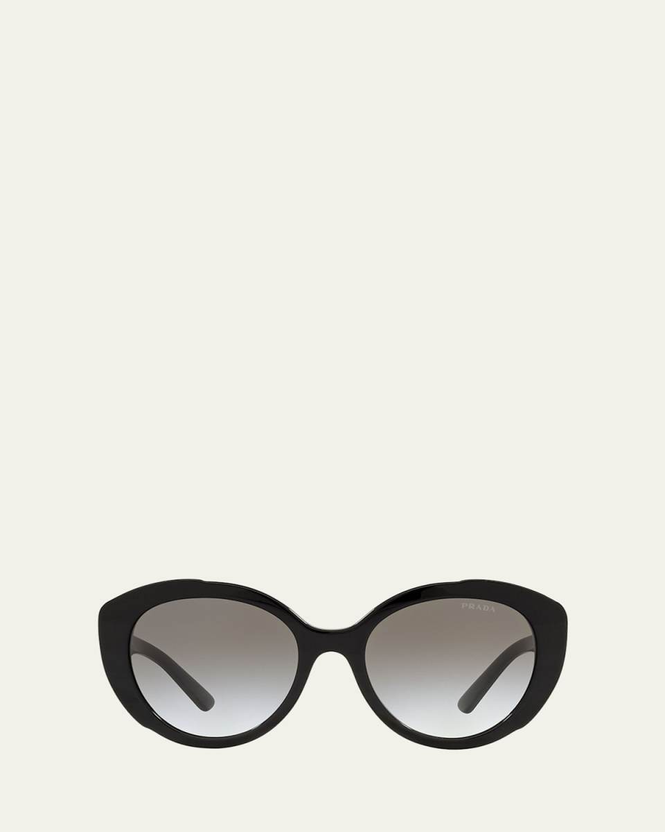 0PR 01YS Oval Gradient Sunglasses